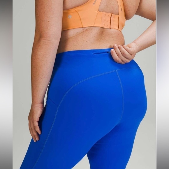 Lululemon Swift Speed High-Rise Crop 23"' Blazer Blue Tone Sz 18 - Picture 6 of 8